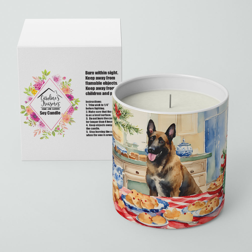 Belgian Malinois Christmas Cookies Decorative Soy Candle Image 2