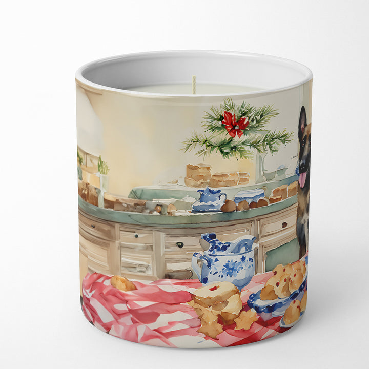 Belgian Malinois Christmas Cookies Decorative Soy Candle Image 3