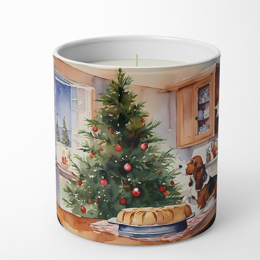 Basset Hound Christmas Cookies Decorative Soy Candle Image 4