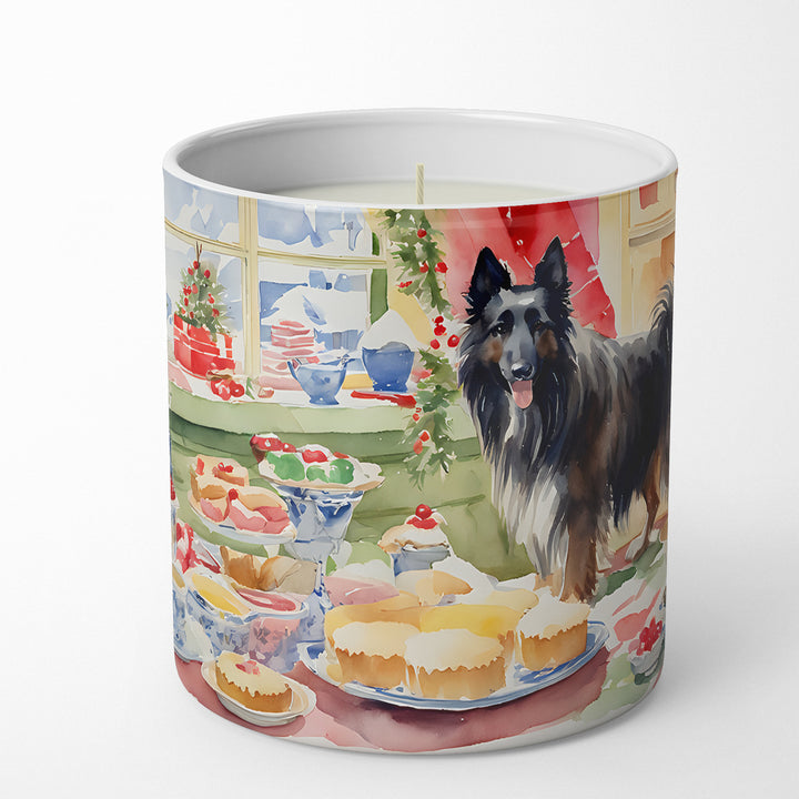 Belgian Sheepdog Christmas Cookies Decorative Soy Candle Image 1