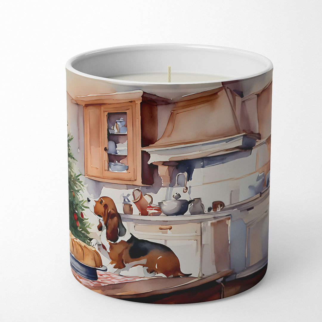 Basset Hound Christmas Cookies Decorative Soy Candle Image 5