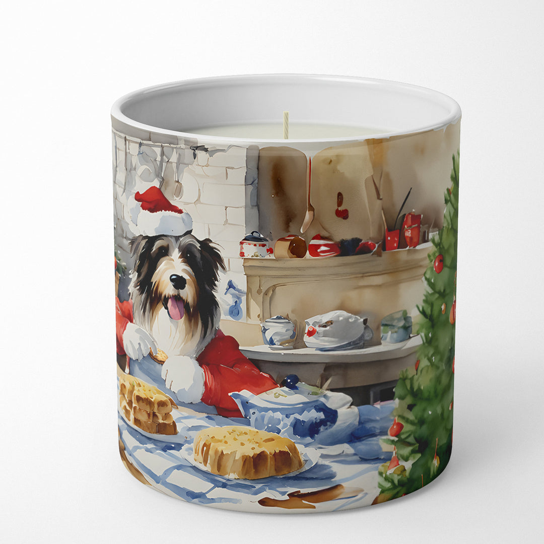 Bearded Collie Christmas Cookies Decorative Soy Candle Image 5