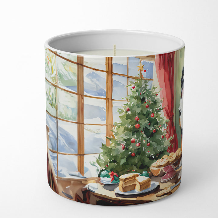 Bernese Mountain Dog Christmas Cookies Decorative Soy Candle Image 3