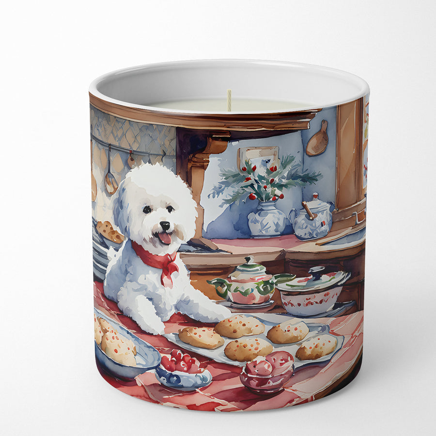 Bichon Frise Christmas Cookies Decorative Soy Candle Image 1