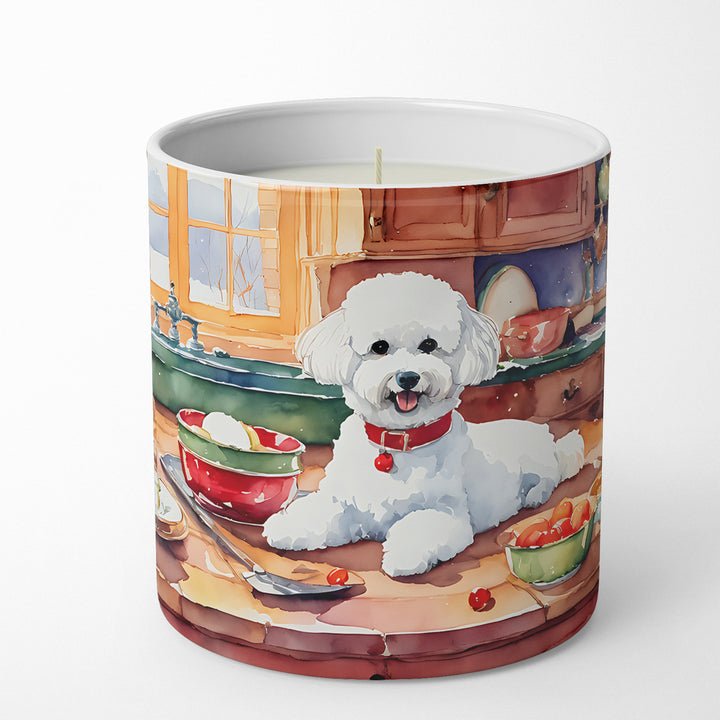 Bichon Frise Christmas Cookies Decorative Soy Candle Image 1