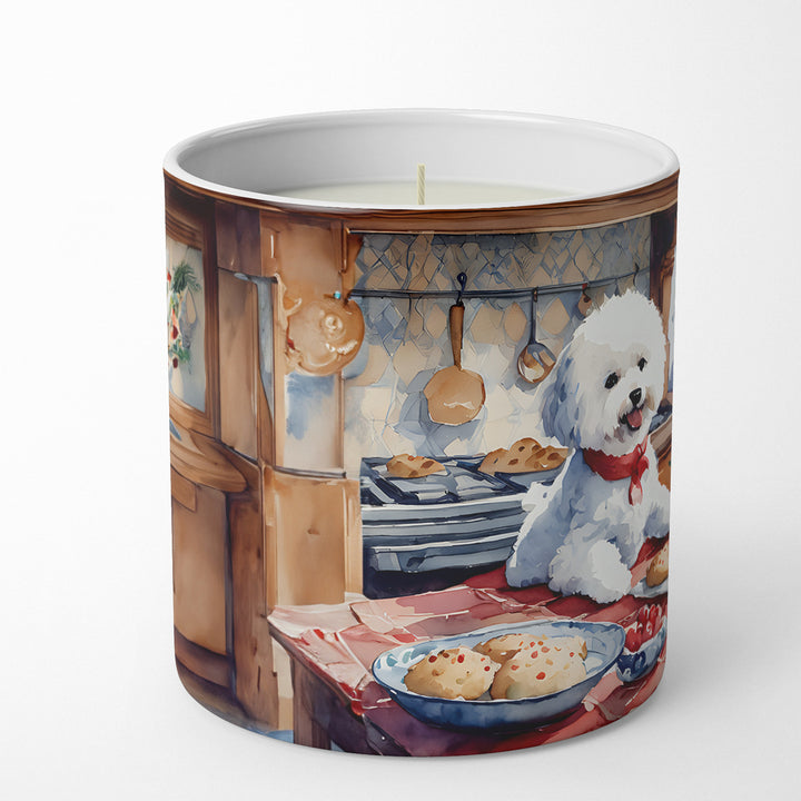 Bichon Frise Christmas Cookies Decorative Soy Candle Image 3