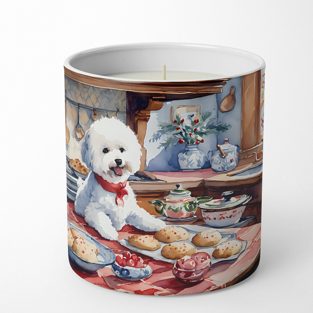 Bichon Frise Christmas Cookies Decorative Soy Candle Image 4