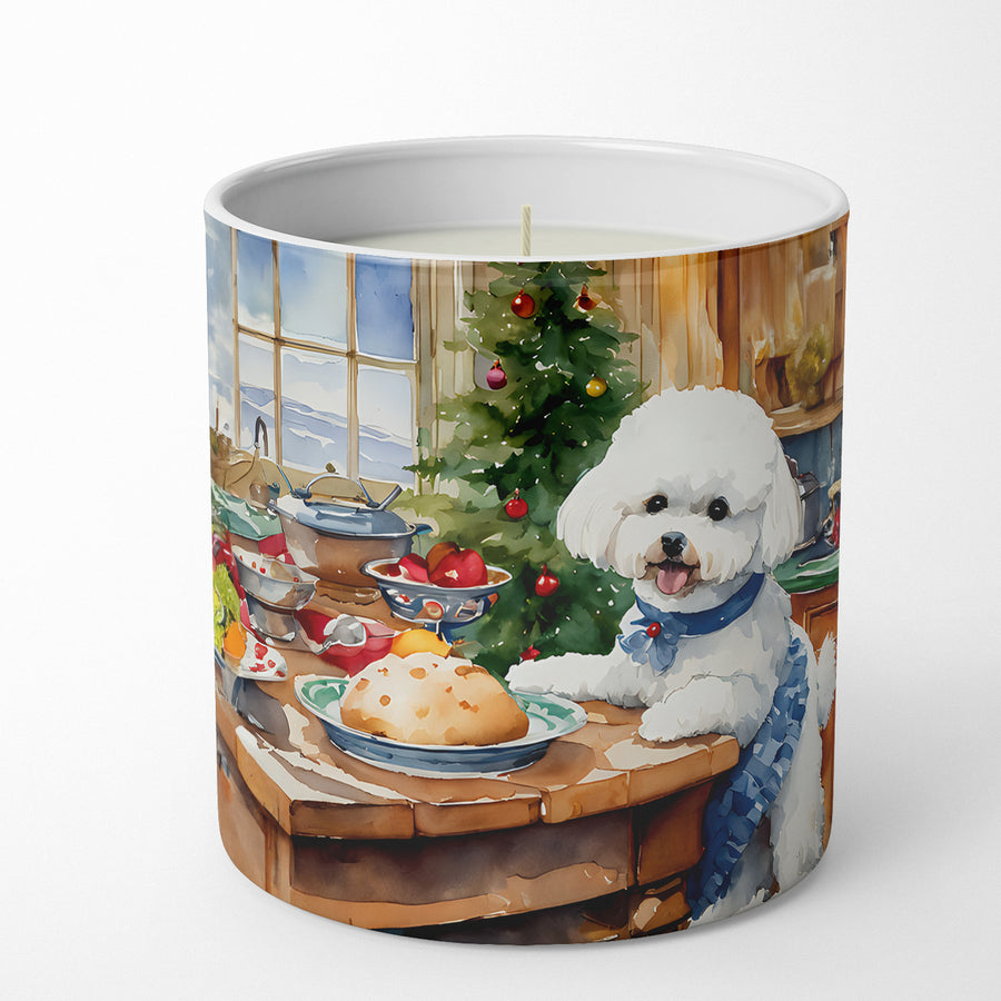 Bichon Frise Christmas Cookies Decorative Soy Candle Image 1