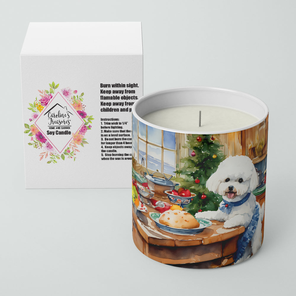 Bichon Frise Christmas Cookies Decorative Soy Candle Image 2