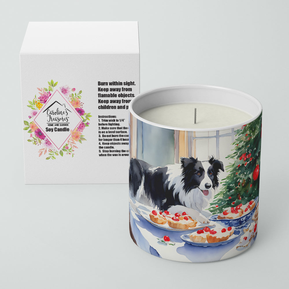 Border Collie Christmas Cookies Decorative Soy Candle Image 2