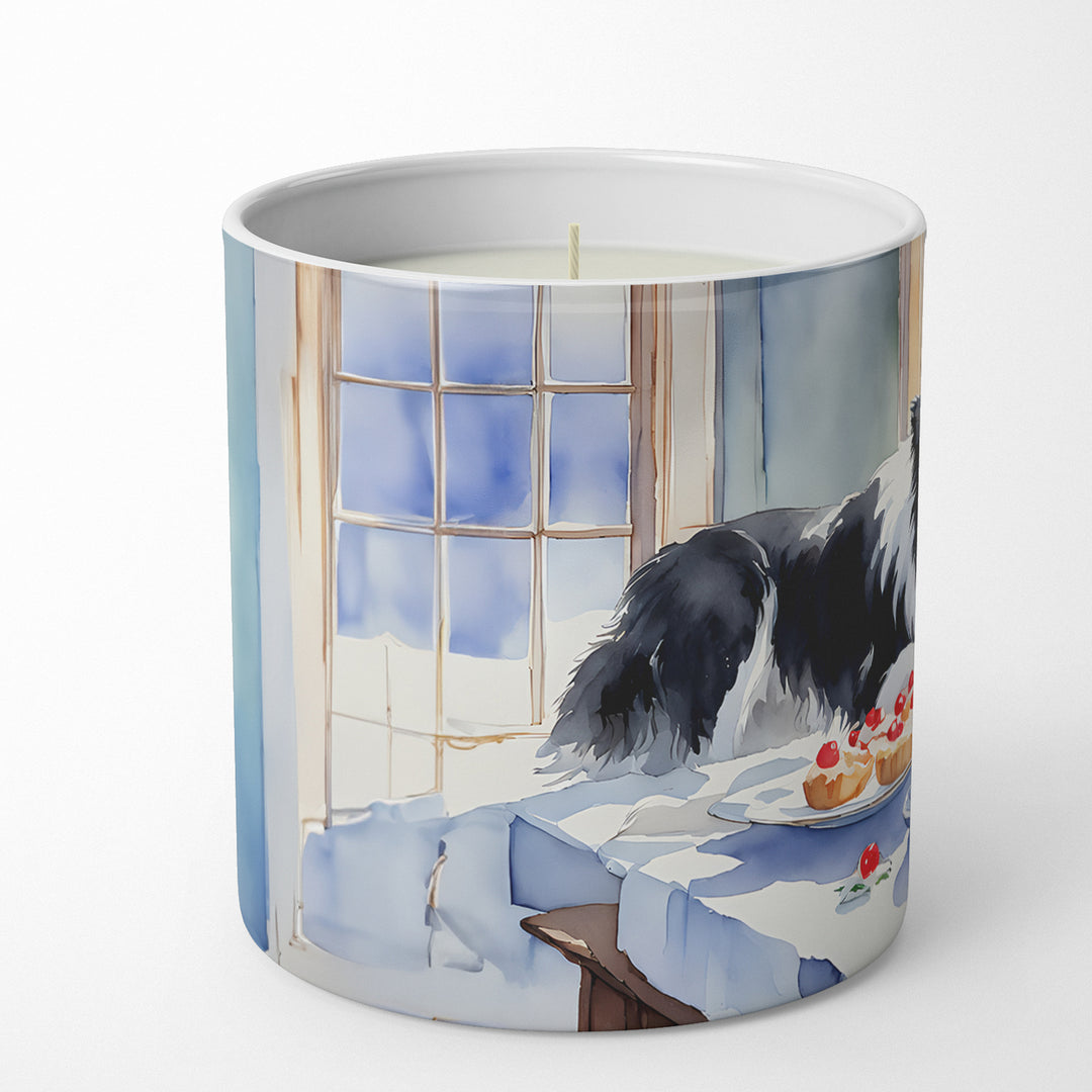 Border Collie Christmas Cookies Decorative Soy Candle Image 3