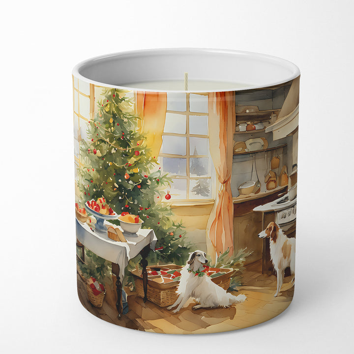 Borzoi Christmas Cookies Decorative Soy Candle Image 1