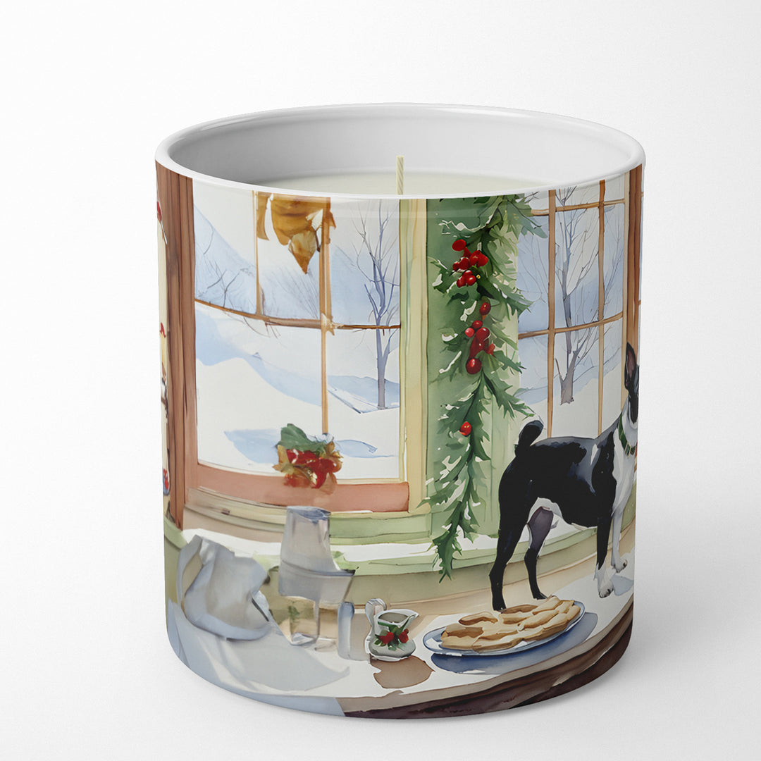 Boston Terrier Christmas Cookies Decorative Soy Candle Image 3