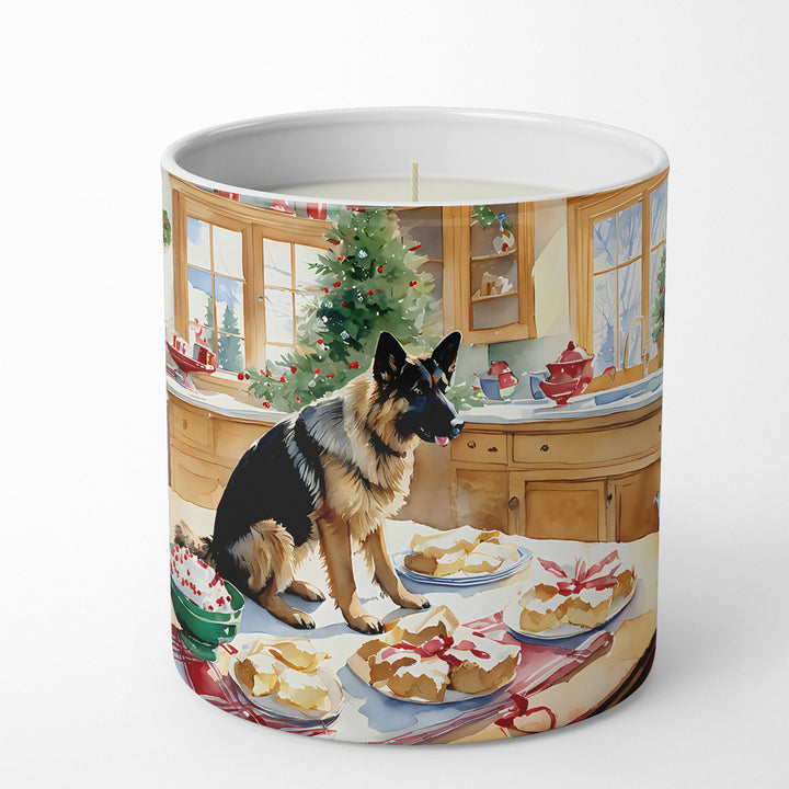 German Shepherd Christmas Cookies Decorative Soy Candle Image 1