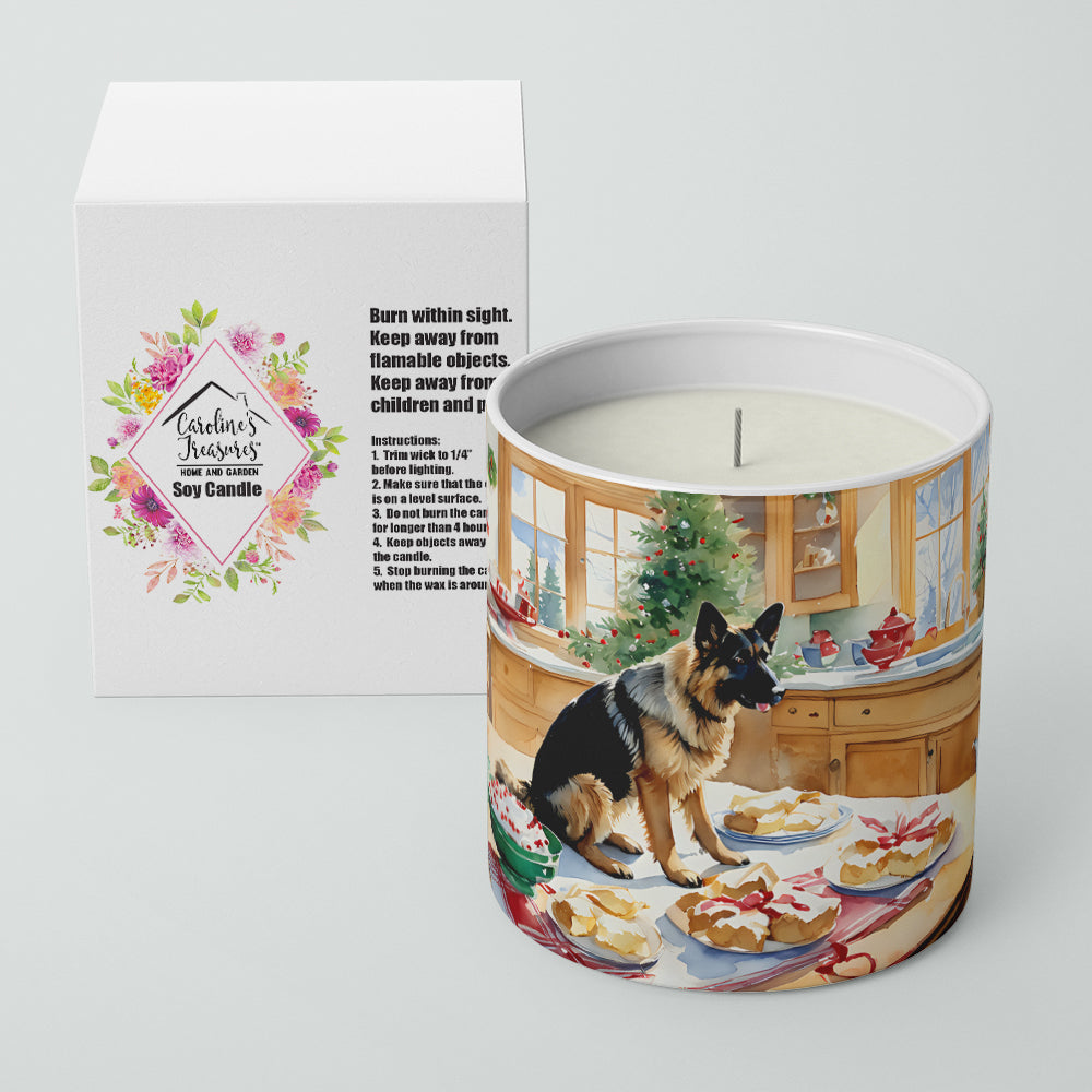 German Shepherd Christmas Cookies Decorative Soy Candle Image 2