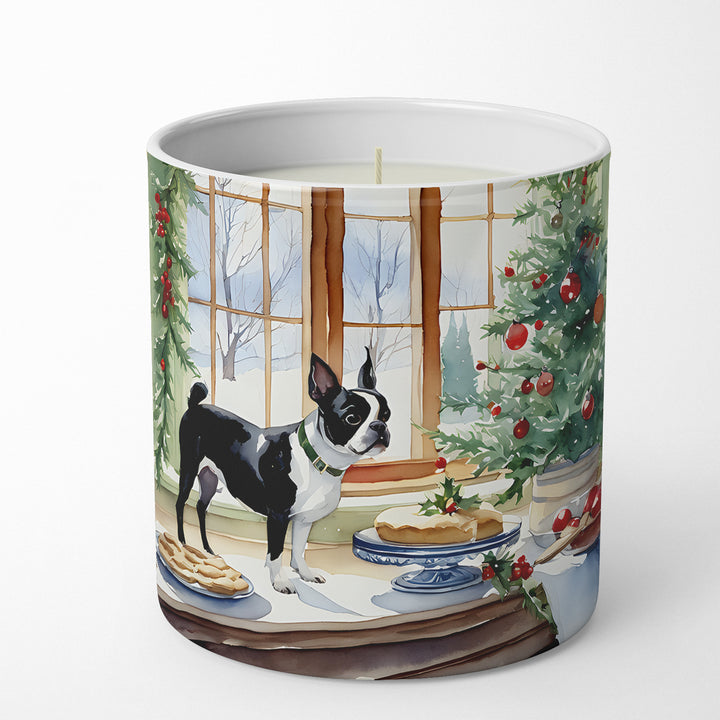 Boston Terrier Christmas Cookies Decorative Soy Candle Image 4