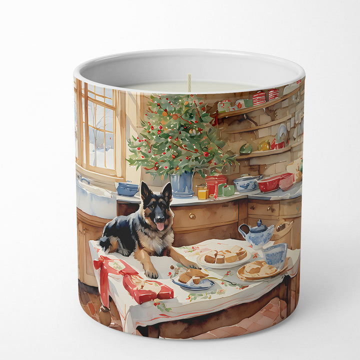 German Shepherd Christmas Cookies Decorative Soy Candle Image 1