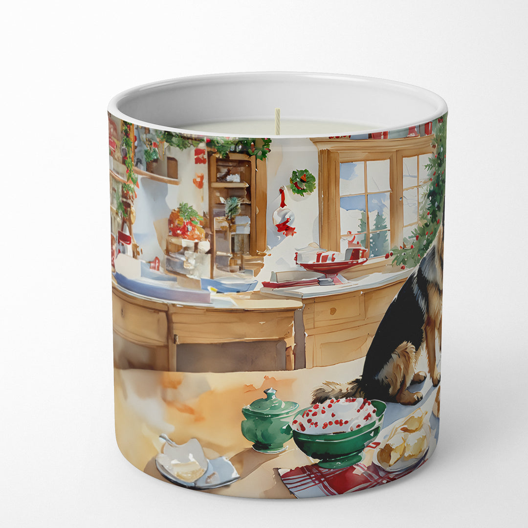 German Shepherd Christmas Cookies Decorative Soy Candle Image 3