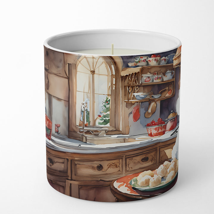 Bichon Frise Christmas Cookies Decorative Soy Candle Image 3