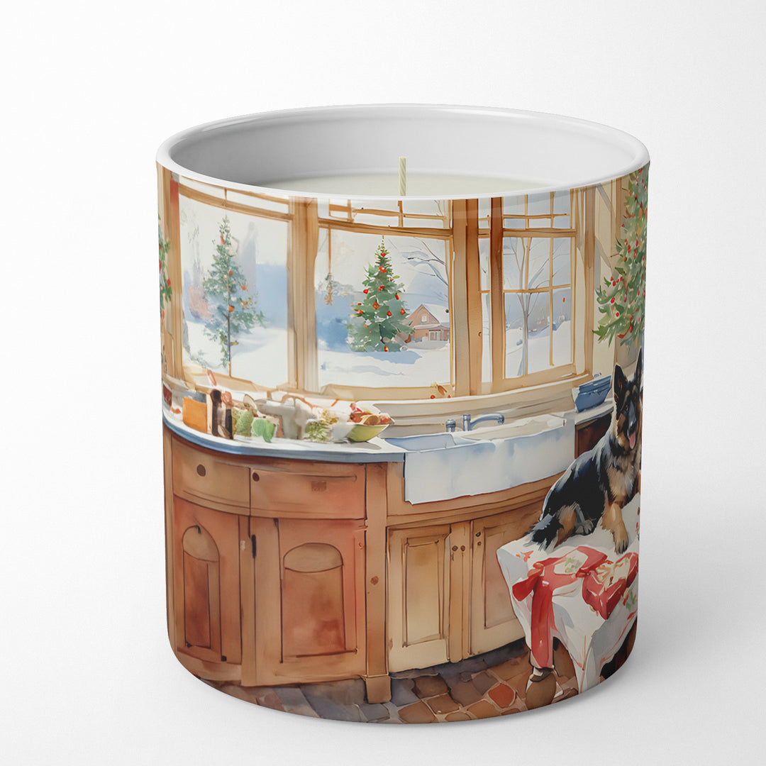 German Shepherd Christmas Cookies Decorative Soy Candle Image 3