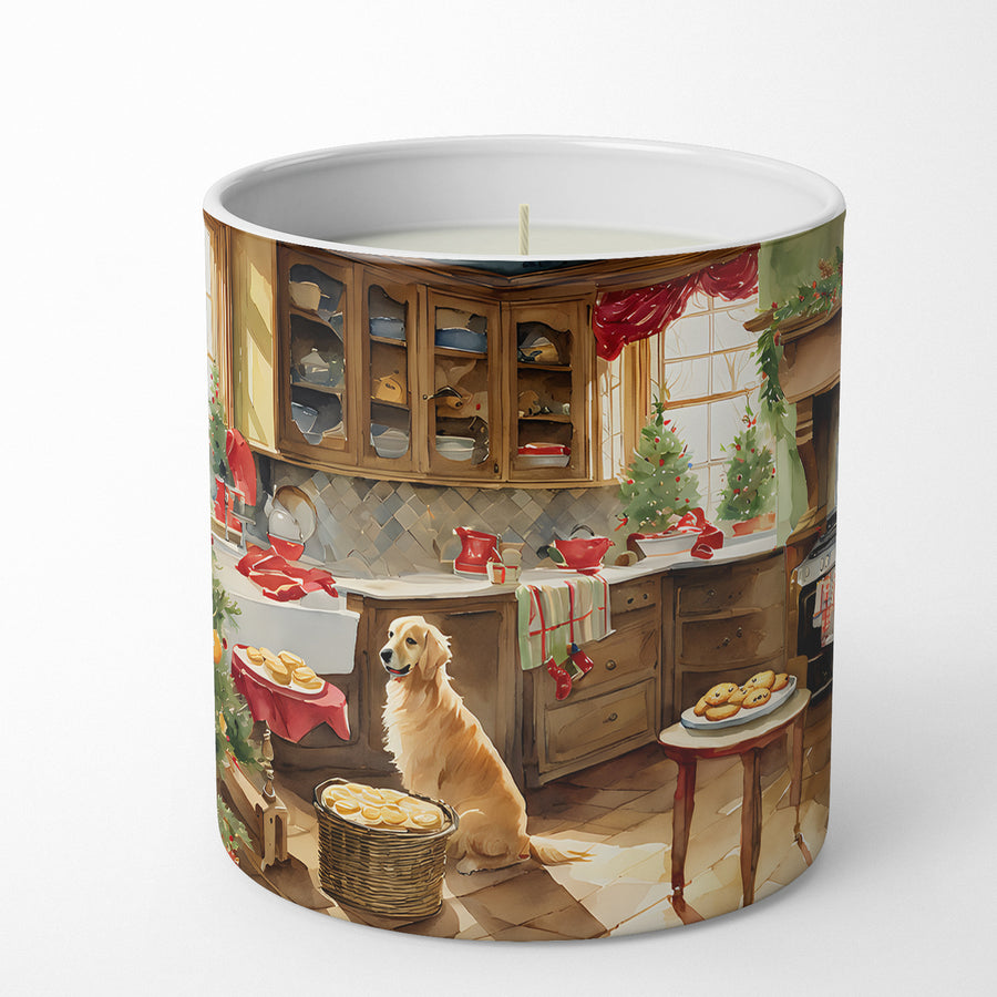 Golden Retriever Christmas Cookies Decorative Soy Candle Image 1