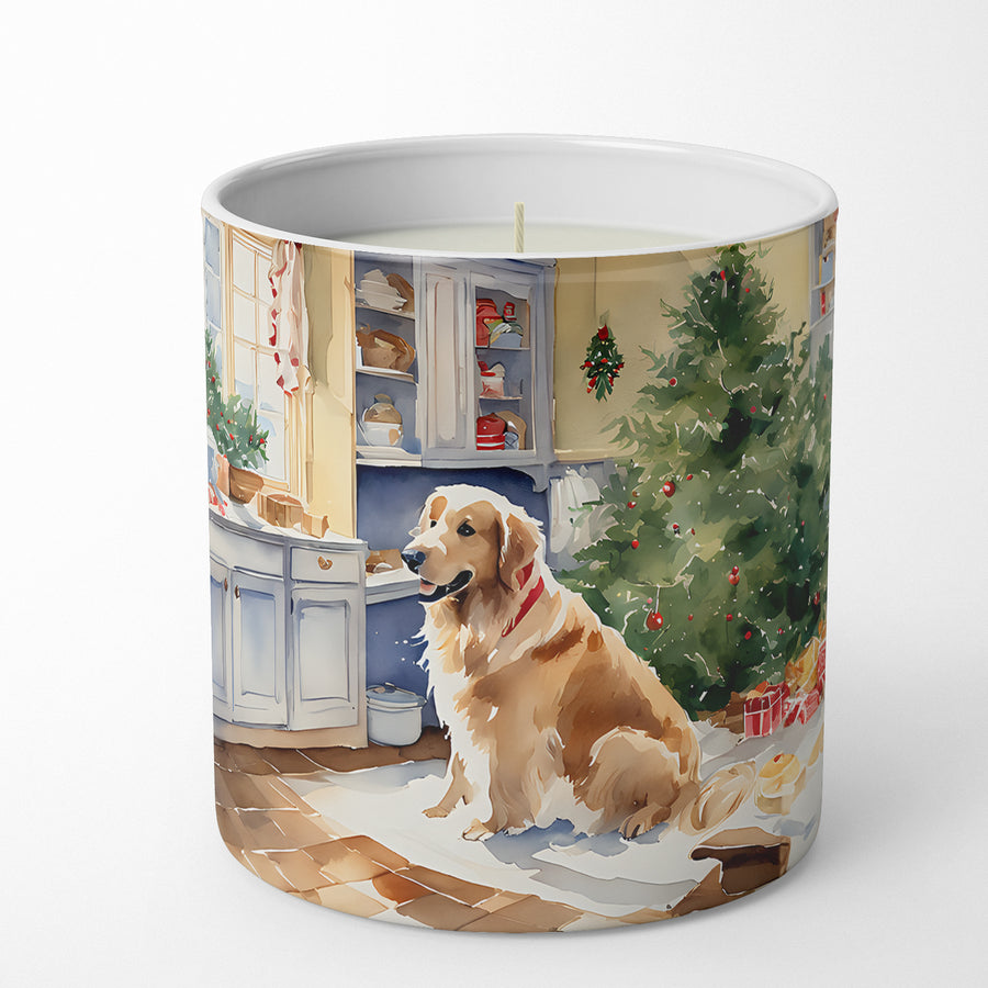 Golden Retriever Christmas Cookies Decorative Soy Candle Image 1