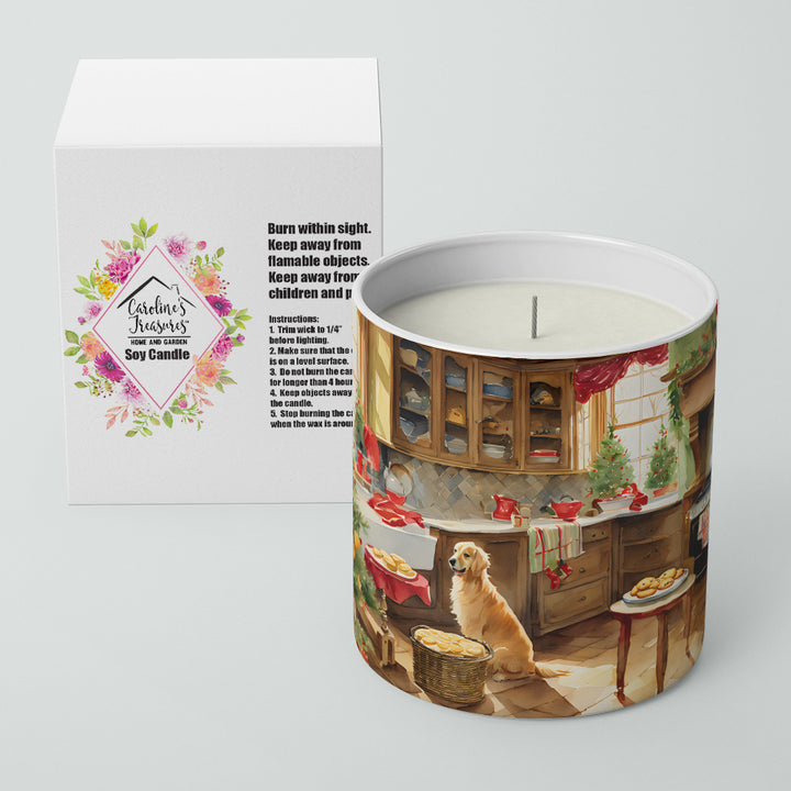 Golden Retriever Christmas Cookies Decorative Soy Candle Image 2