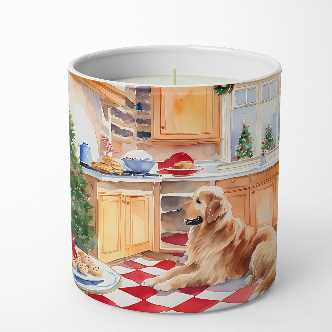 Golden Retriever Christmas Cookies Decorative Soy Candle Image 1