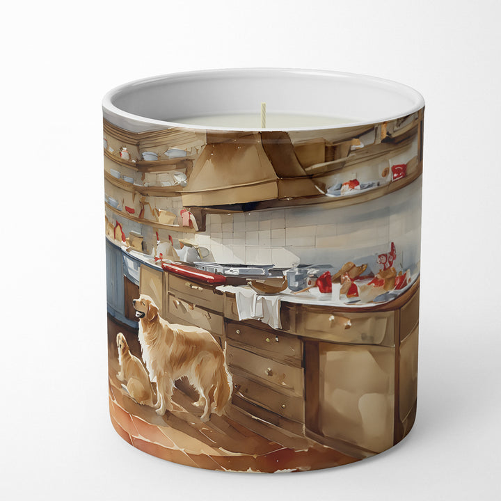 Golden Retriever Christmas Cookies Decorative Soy Candle Image 5