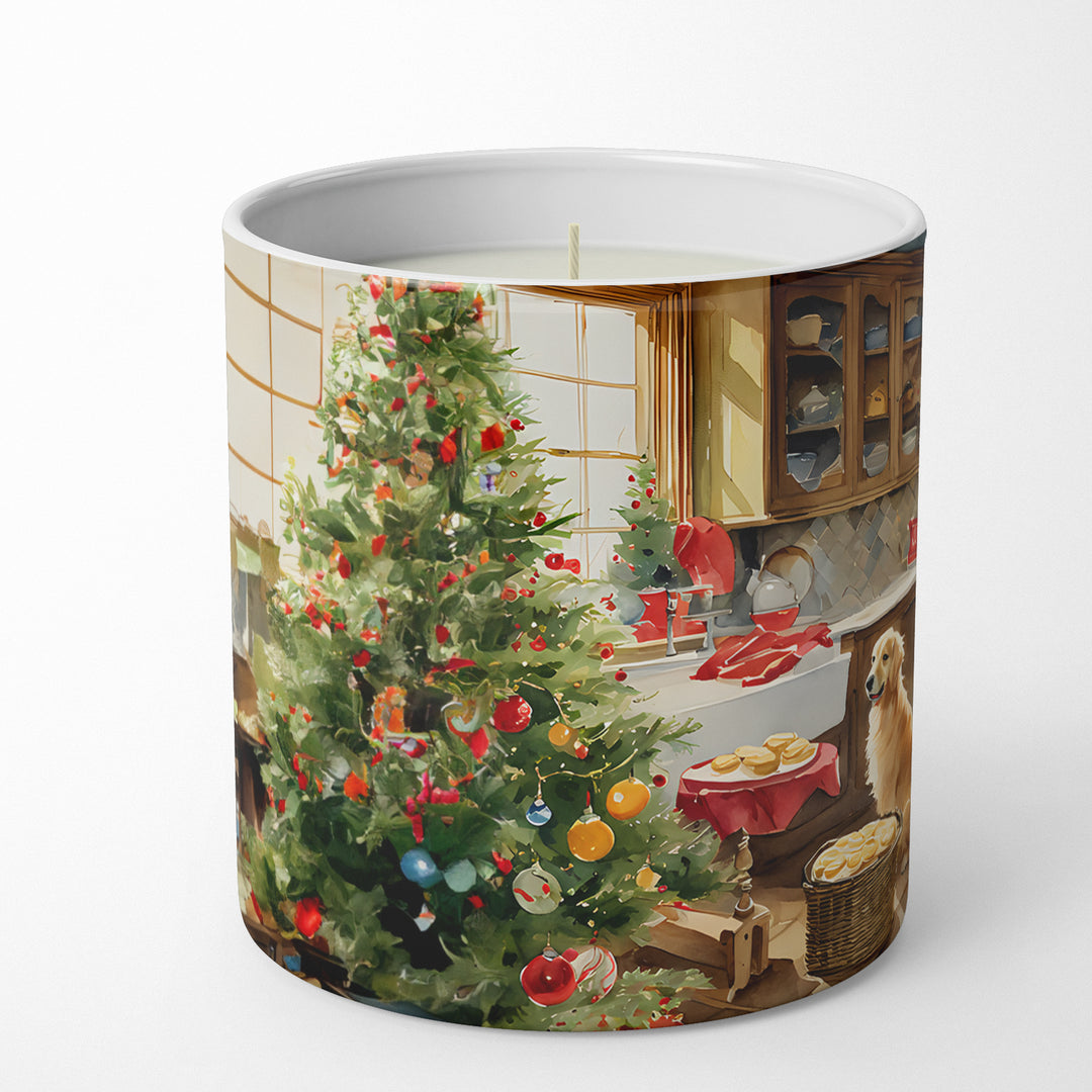 Golden Retriever Christmas Cookies Decorative Soy Candle Image 3