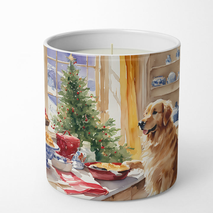 Golden Retriever Christmas Cookies Decorative Soy Candle Image 1