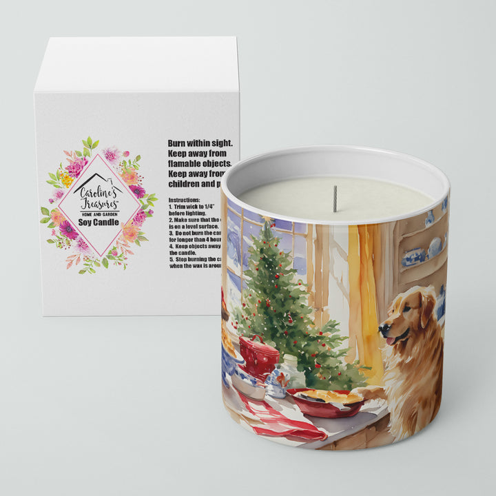 Golden Retriever Christmas Cookies Decorative Soy Candle Image 2