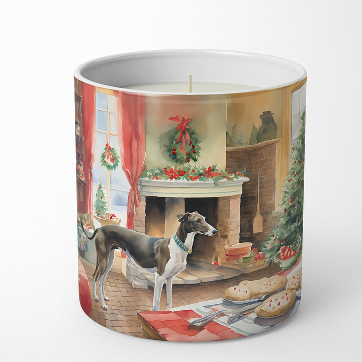 Greyhound Christmas Cookies Decorative Soy Candle Image 1