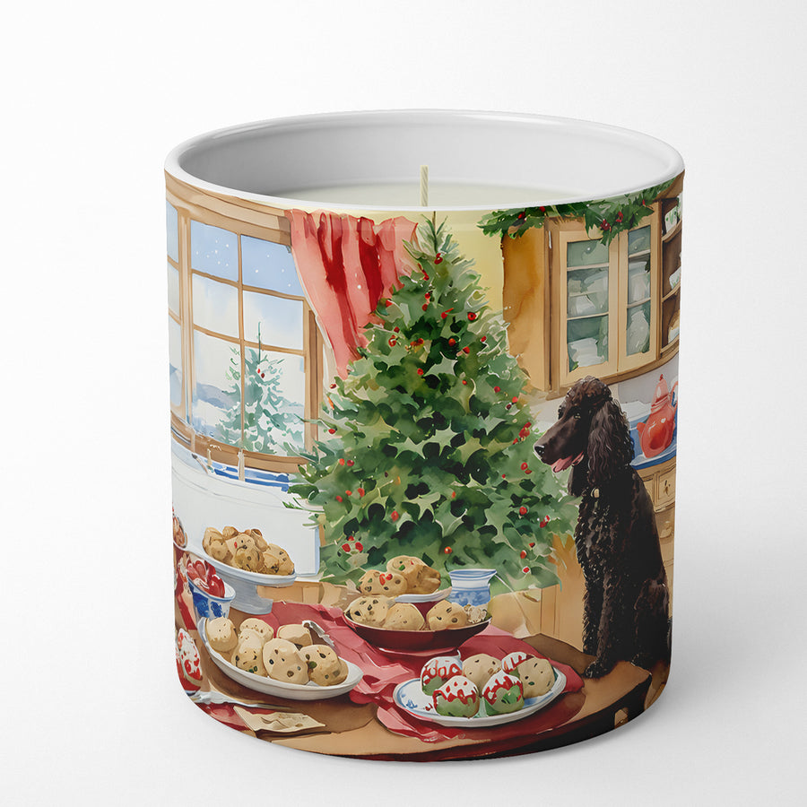 Irish Water Spaniel Christmas Cookies Decorative Soy Candle Image 1