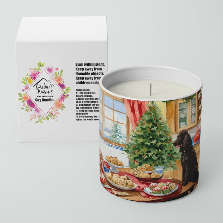 Irish Water Spaniel Christmas Cookies Decorative Soy Candle Image 2