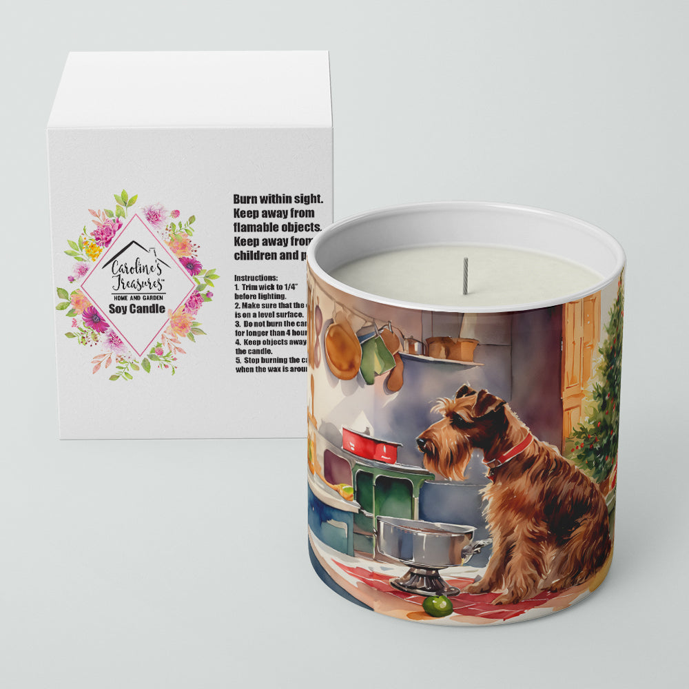 Irish Terrier Christmas Cookies Decorative Soy Candle Image 2