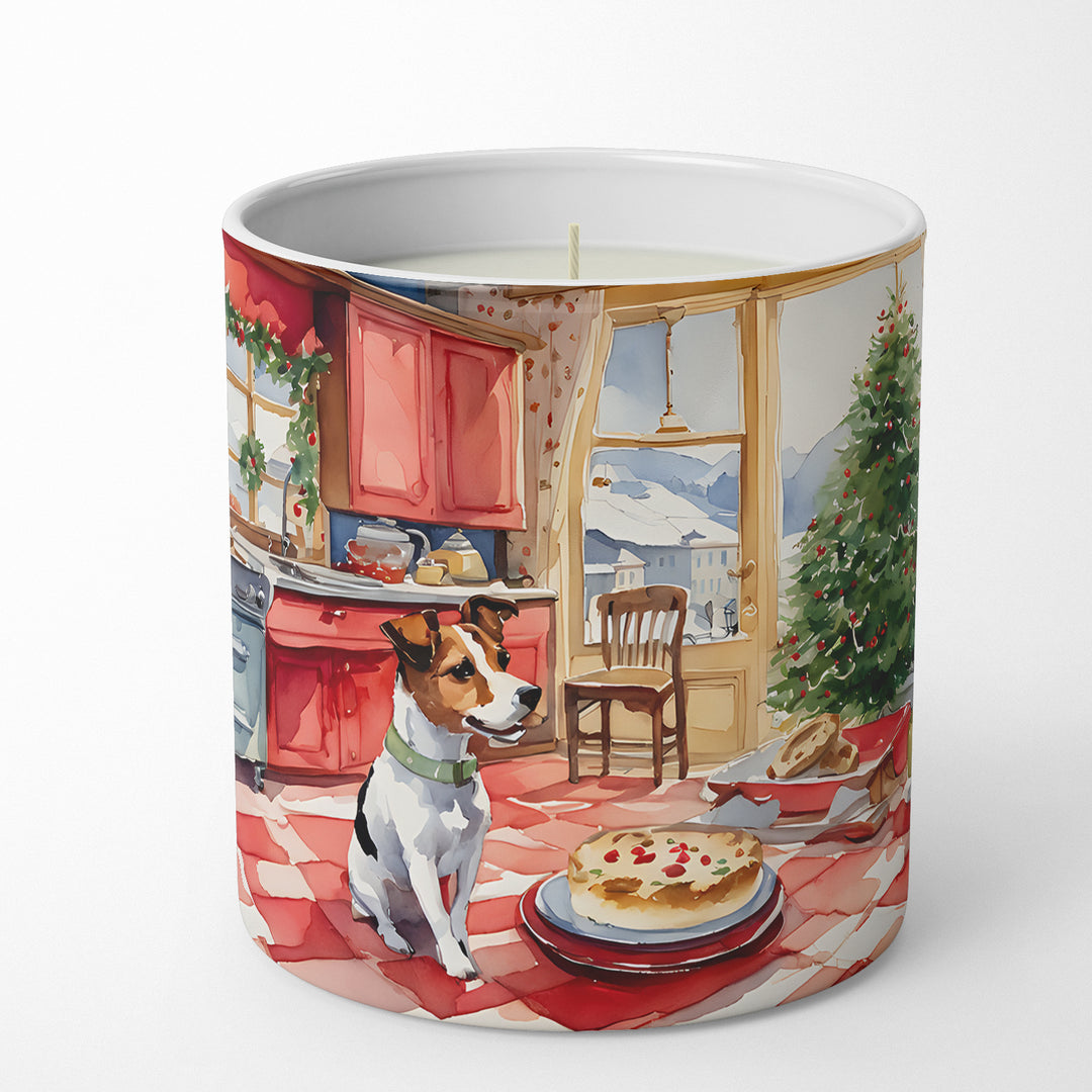 Jack Russell Terrier Christmas Cookies Decorative Soy Candle Image 1