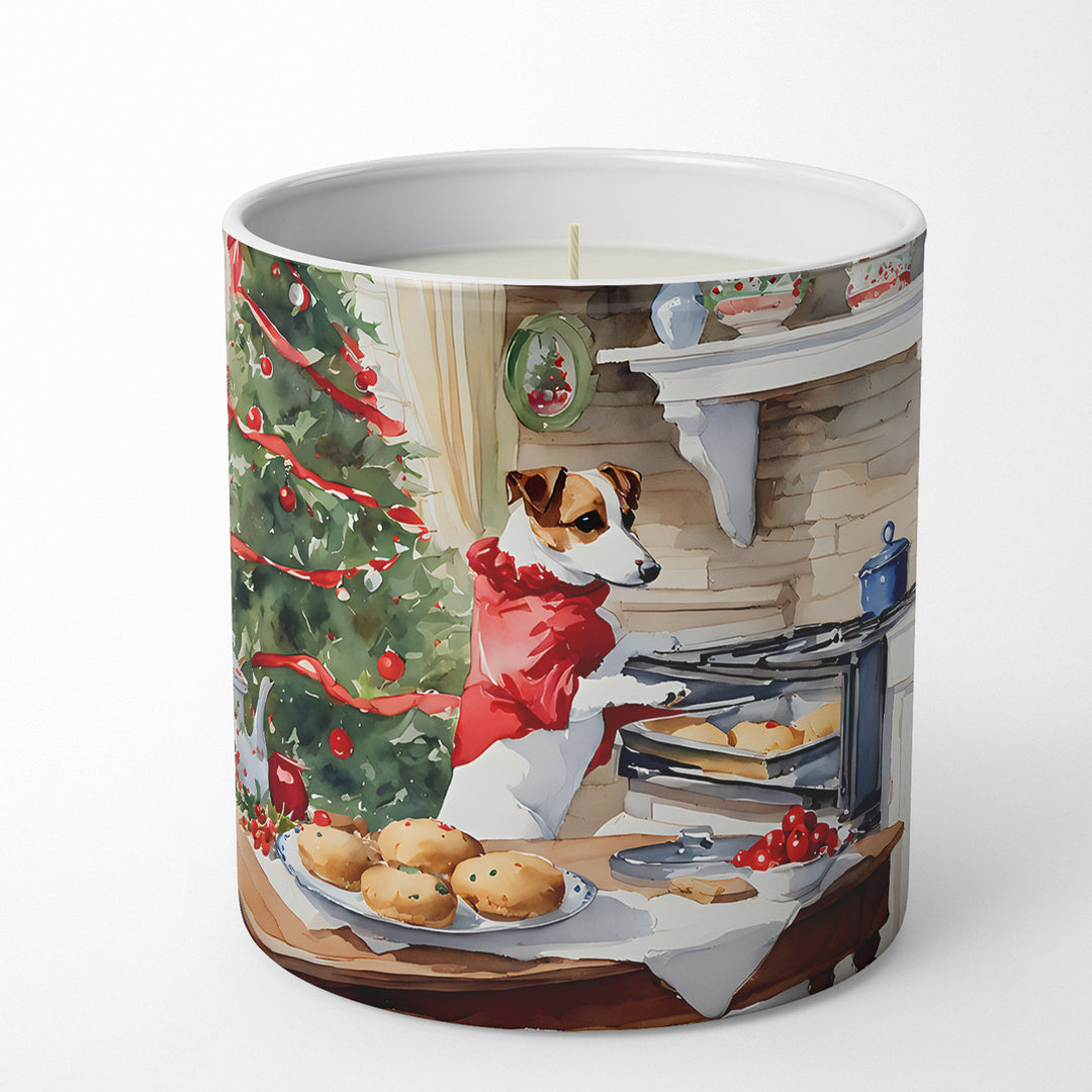 Jack Russell Terrier Christmas Cookies Decorative Soy Candle Image 1