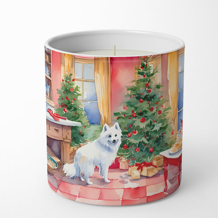 Japanese Spitz Christmas Cookies Decorative Soy Candle Image 1