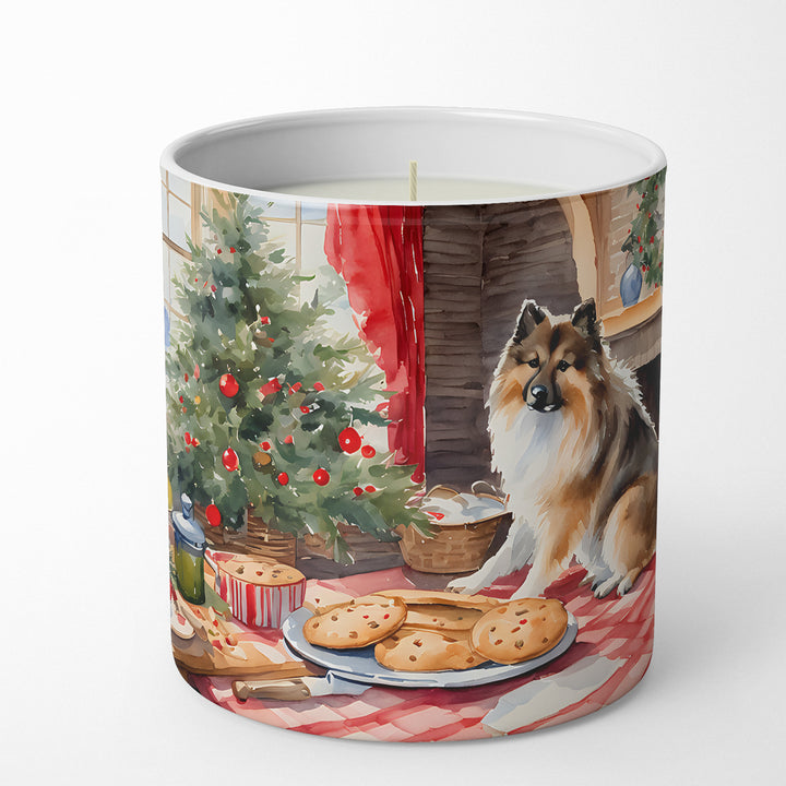 Keeshond Christmas Cookies Decorative Soy Candle Image 1