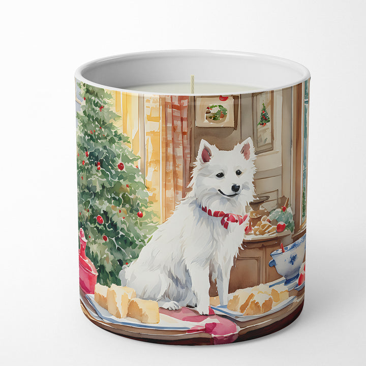 Japanese Spitz Christmas Cookies Decorative Soy Candle Image 1