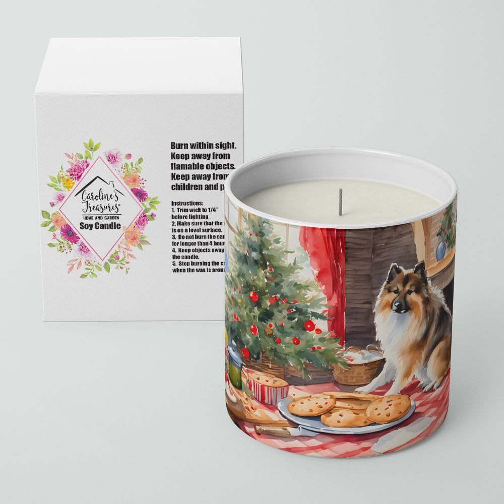 Keeshond Christmas Cookies Decorative Soy Candle Image 2