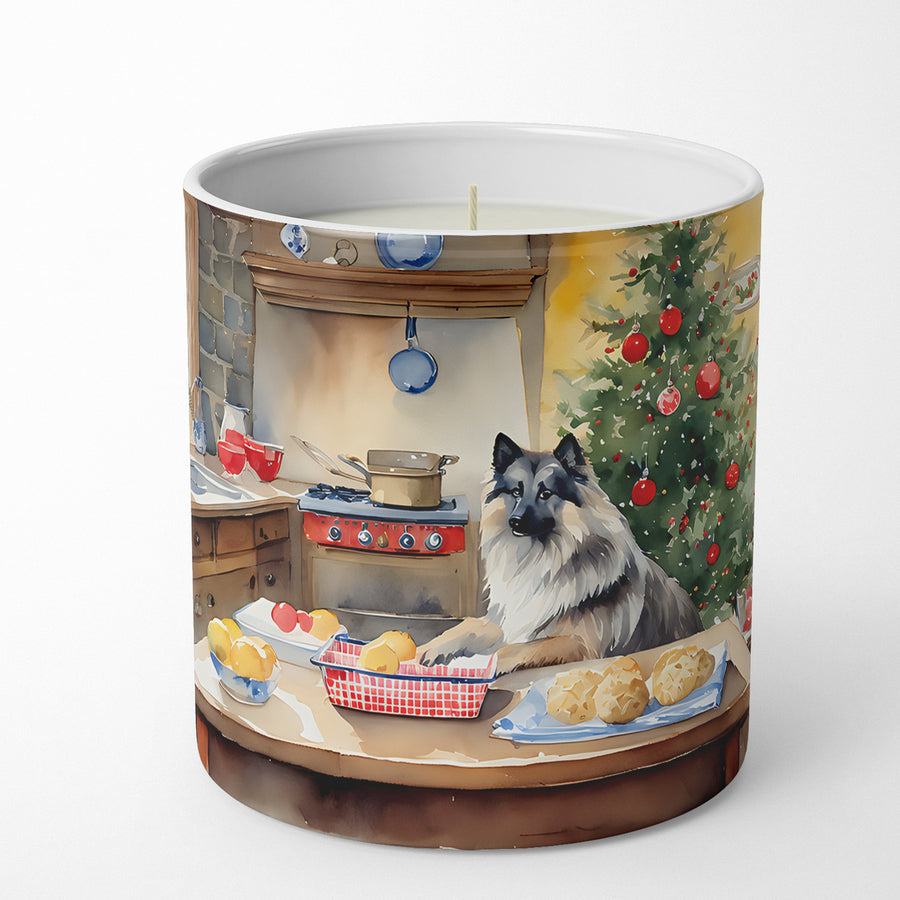 Keeshond Christmas Cookies Decorative Soy Candle Image 1