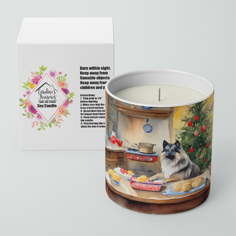 Keeshond Christmas Cookies Decorative Soy Candle Image 2