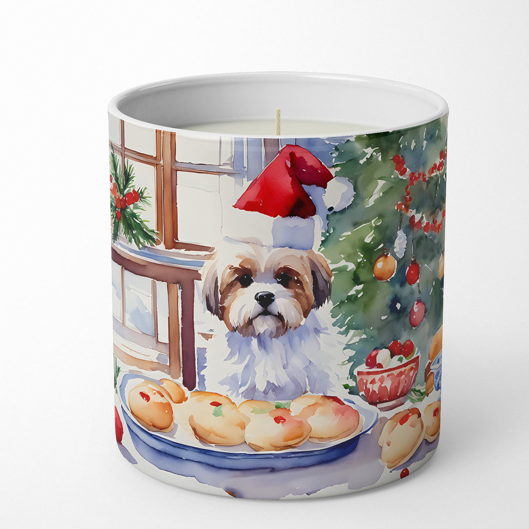 Lhasa Apso Christmas Cookies Decorative Soy Candle Image 1