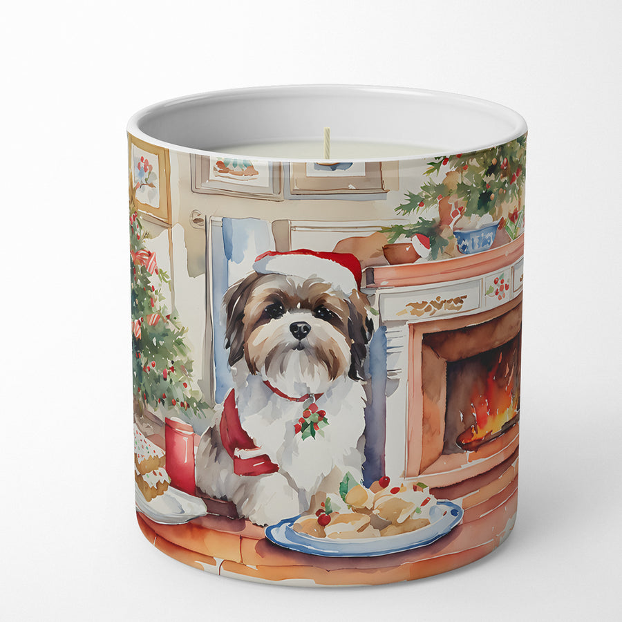 Lhasa Apso Christmas Cookies Decorative Soy Candle Image 1