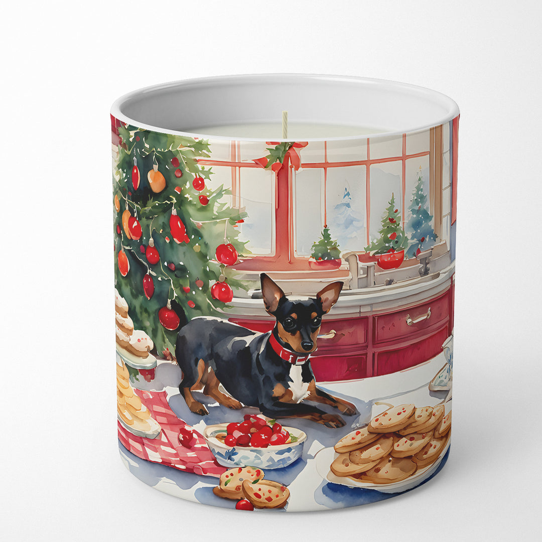 Miniature Pinscher Christmas Cookies Decorative Soy Candle Image 1