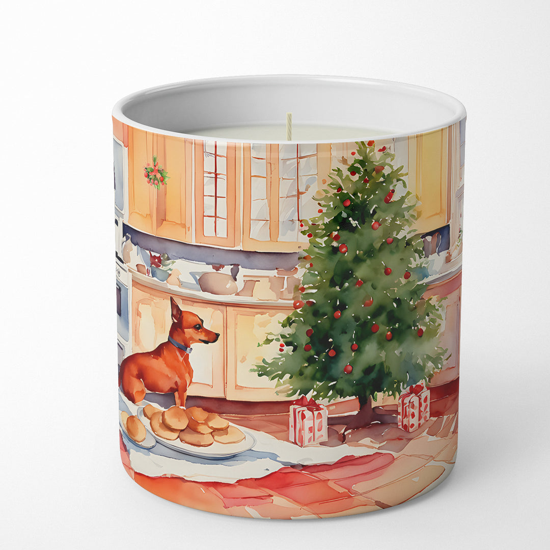 Miniature Pinscher Christmas Cookies Decorative Soy Candle Image 1