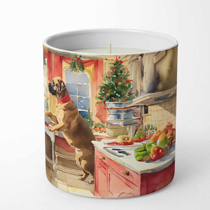 Mastiff Christmas Cookies Decorative Soy Candle Image 5