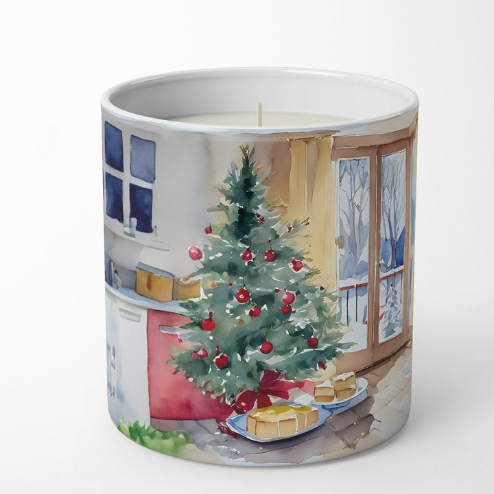 Norwegian Elkhound Christmas Cookies Decorative Soy Candle Image 3